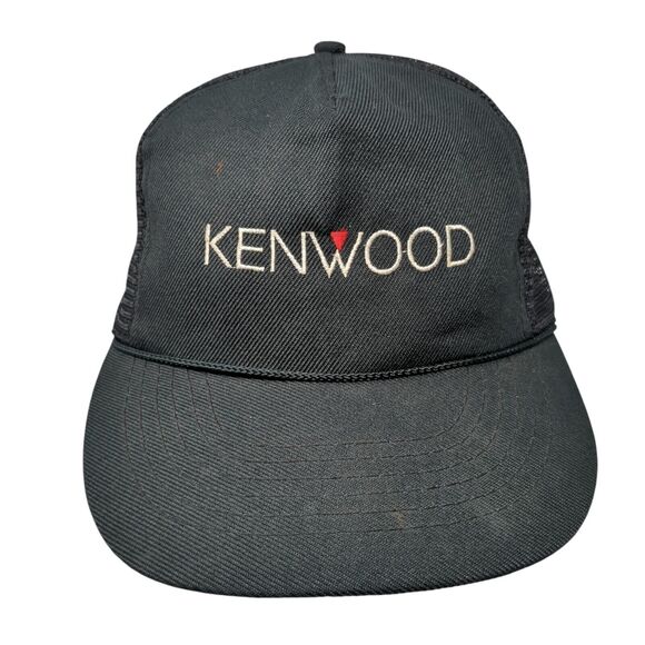 Kenwood Snapback Trucker Hat Black OS Adjustable Embroidered Mesh Back Otto - Picture 1 of 9